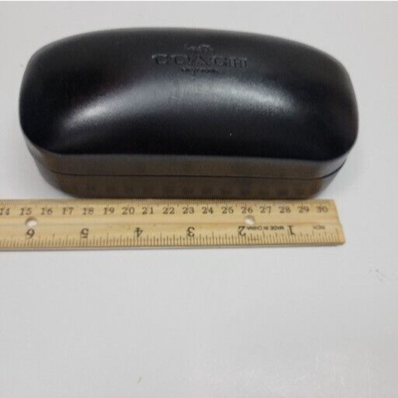 Coach  New York Clambshell Sunglasses Case Black Hard Shell - Picture 9 of 10